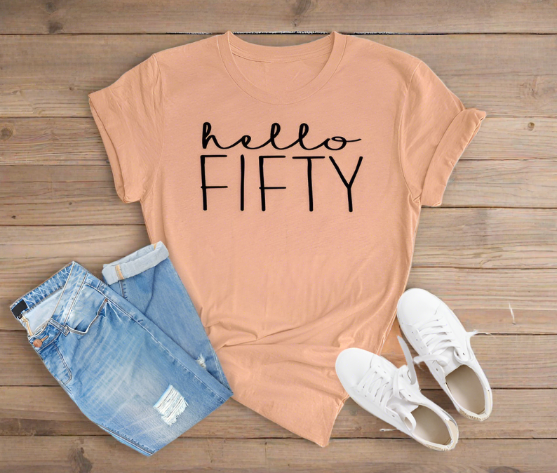 50 and Fabulous: The Perfect Tshirt for Your Milestone Birthday