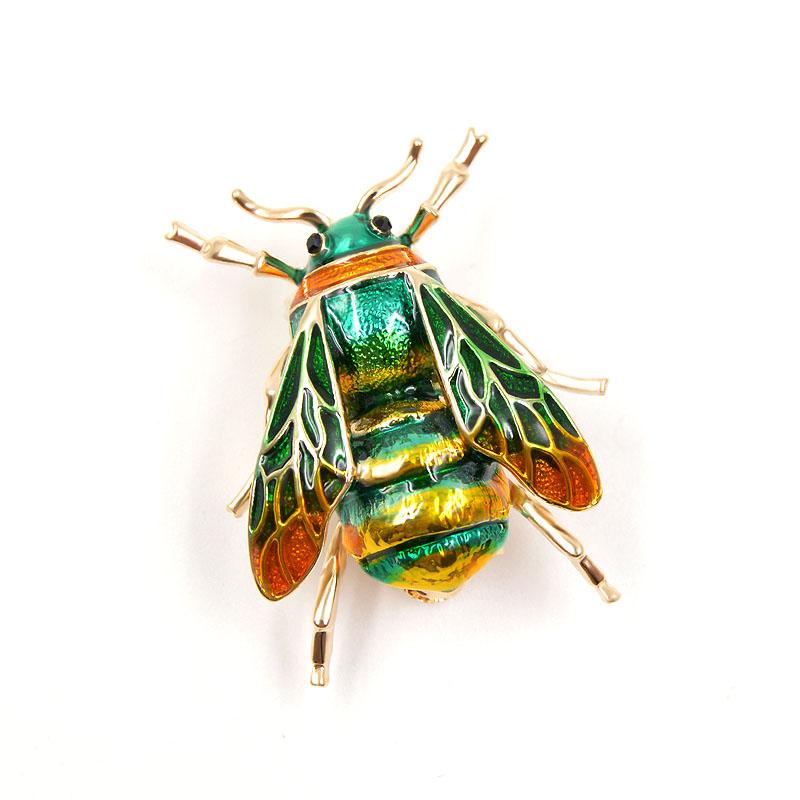 Enamel Bee Brooches Unisex Pin Jewelry - Xvogue