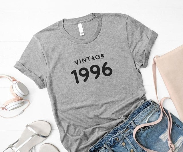 Vintage 1996 T-shirt | 28th birthday gift for her | Birthday T-shirt for Women - XMAXVOGUE