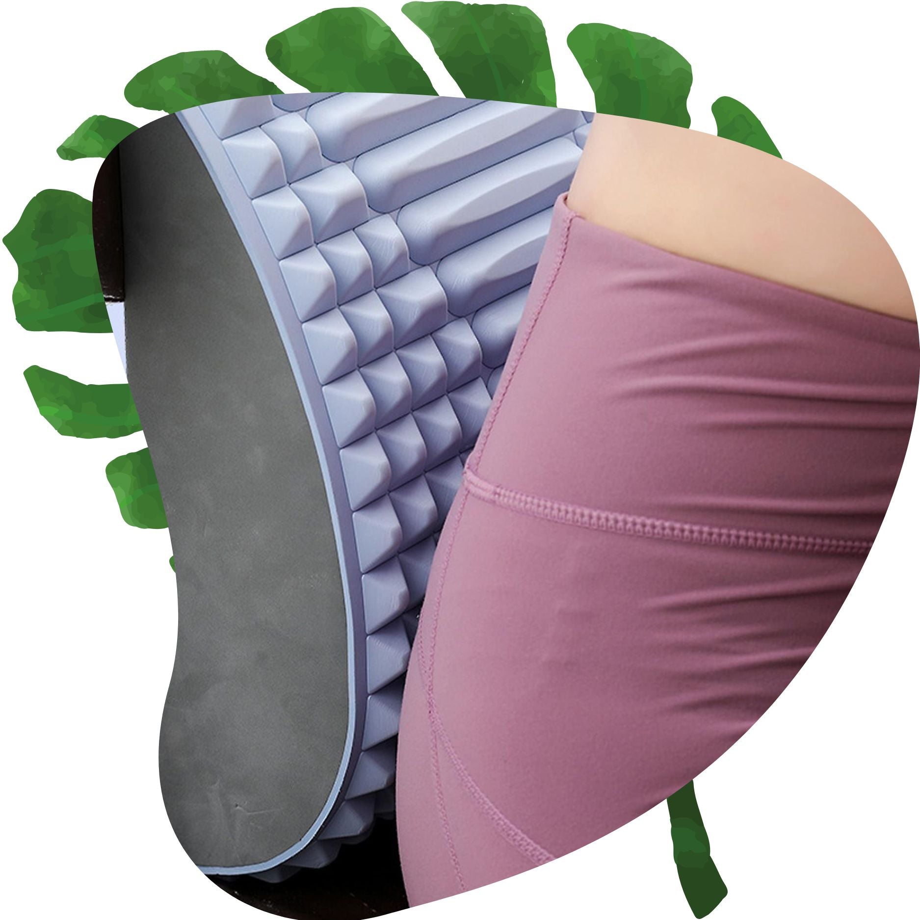 Neck & Back Stretcher - Lower Back Pain Massager Pillow for Lumbar Support and Spine Alignment 2X