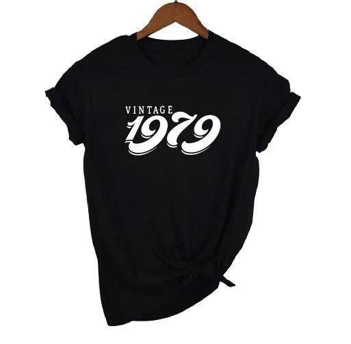 Vintage 1979 Birthday T-Shirt  | 47th Birthday Gift | Short Sleeve