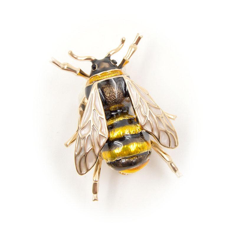 Enamel Bee Brooches Unisex Pin Jewelry - Xvogue