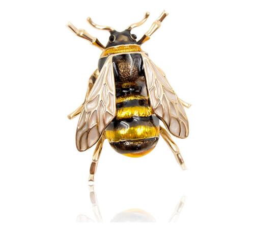 Enamel Bee Brooches Unisex Pin Jewelry - Xvogue