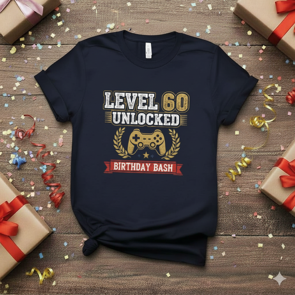 LEVEL 60 | 60th Birthday Gifts For Women | 60th Birthday Party T-Shirt