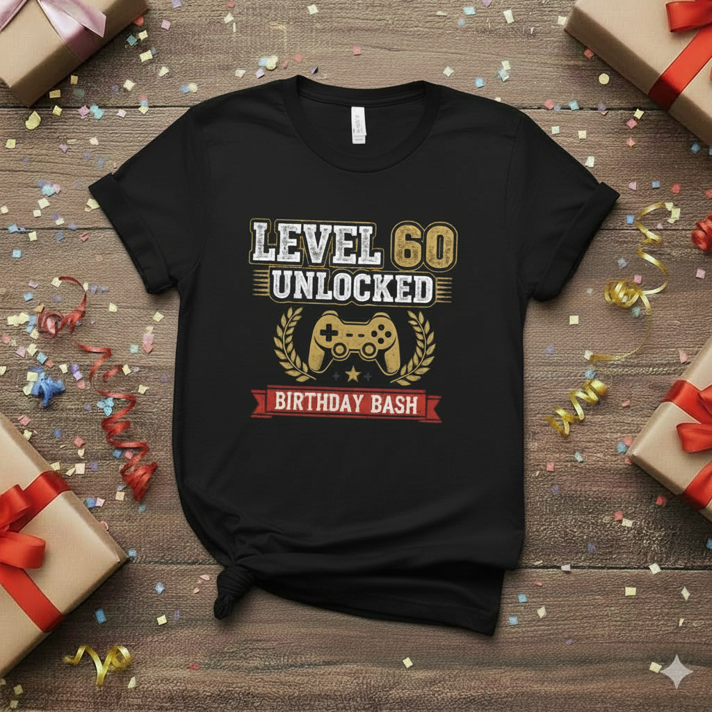 LEVEL 60 | 60th Birthday Gifts For Women | 60th Birthday Party T-Shirt