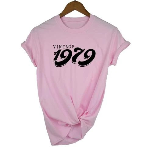 Vintage 1979 Birthday T-Shirt  | 47th Birthday Gift | Short Sleeve