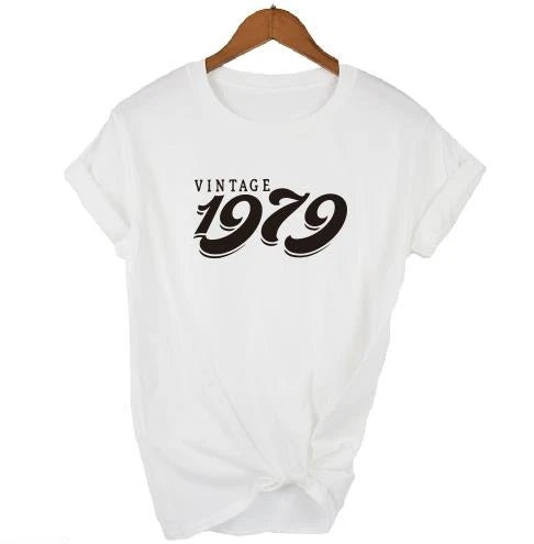 Vintage 1979 Birthday T-Shirt  | 47th Birthday Gift | Short Sleeve