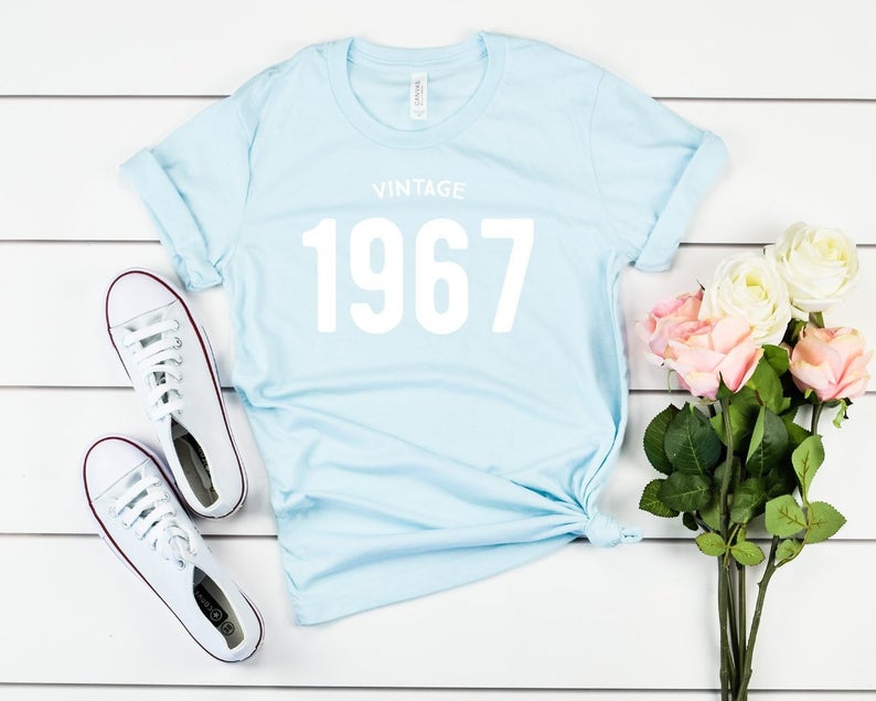 Vintage 1967 Birthday T-Shirt | 56th Birthday Party T-Shirt Cotton - Vintage tees for Women