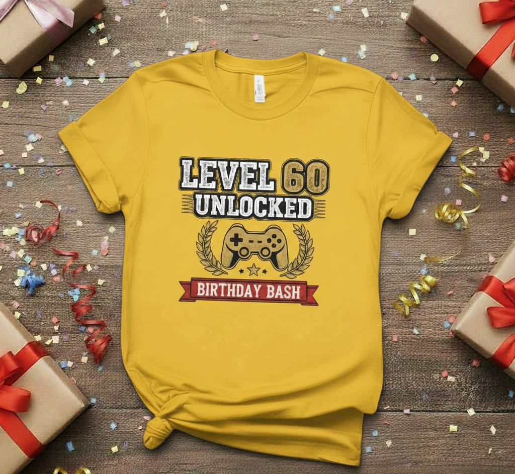 LEVEL 60 | 60th Birthday Gifts For Women | 60th Birthday Party T-Shirt
