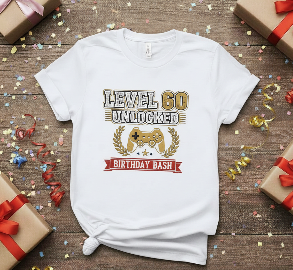 LEVEL 60 | 60th Birthday Gifts For Women | 60th Birthday Party T-Shirt